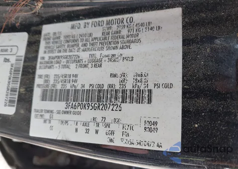 2016 Ford Fusion Titanium из США, поврежденный, VIN 3FA6P0K95GR207226